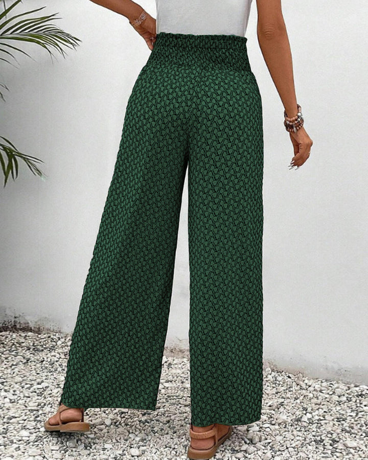 Sophie-Rae - Luchtige High Waist Pantalon met Bohemian Print