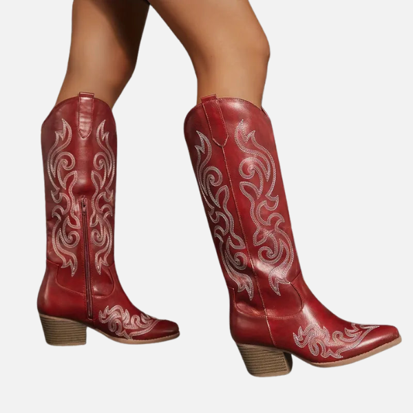 Stijlvolle Hoge Cowboy Dames Laarzen met Hak