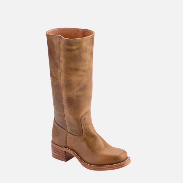 Kirsten | Kniehoog Rijdboots met Blokhak, Dames