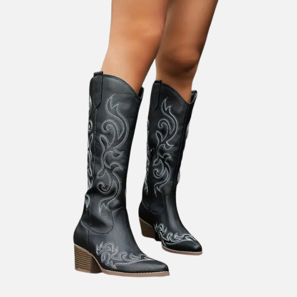 Stijlvolle Hoge Cowboy Dames Laarzen met Hak