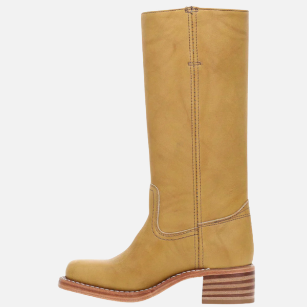 Kirsten | Kniehoog Rijdboots met Blokhak, Dames