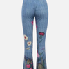 Dames jeans met bloemenprint
