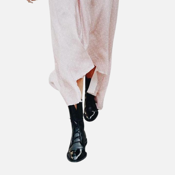 Mette | Elegante Veterschoenen met Blokhak