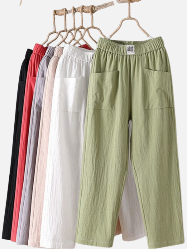 Broek met Elastische Tailleband voor Dames