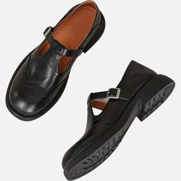 Ida | Mary Jane Brogues met Gesp, Vintage