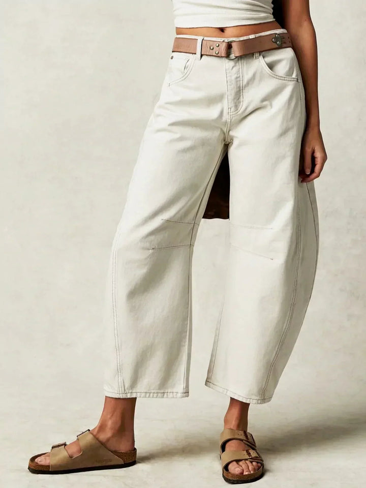 Zillah– Wijdvallende Barrel Jeans | High Waist