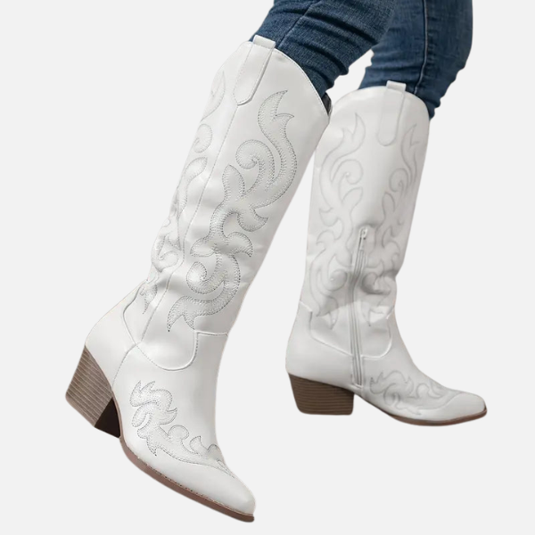 Stijlvolle Hoge Cowboy Dames Laarzen met Hak