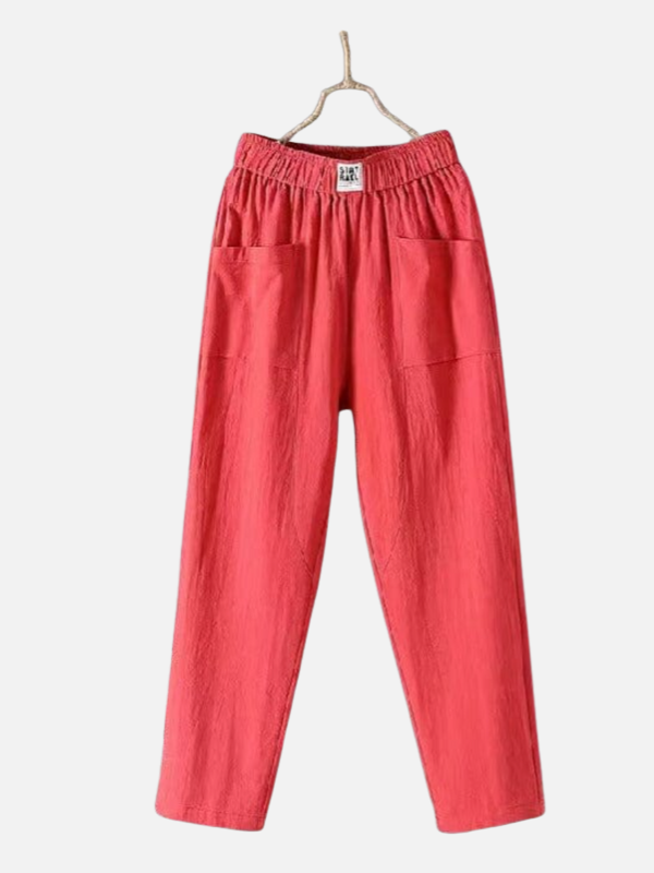 Broek met Elastische Tailleband voor Dames