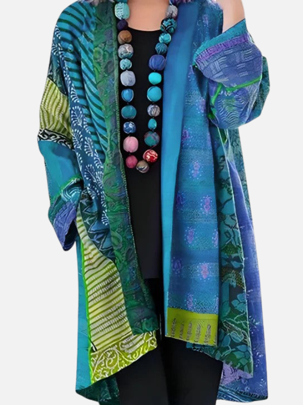 Anouk | Bohemian Kimono Vest, Patchwork