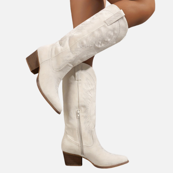Maria | Geborduurde Kniehoge Cowboylaarzen, Western
