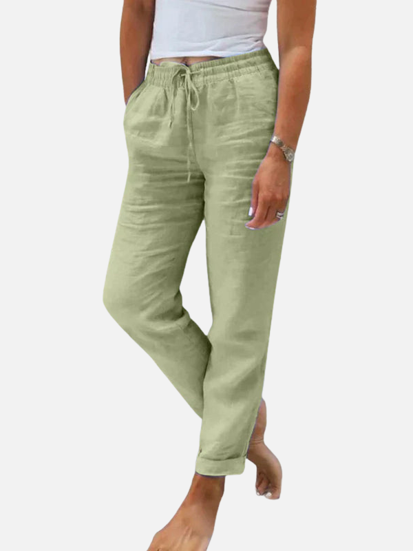 Ademend zomerlinnenbroek voor dames
