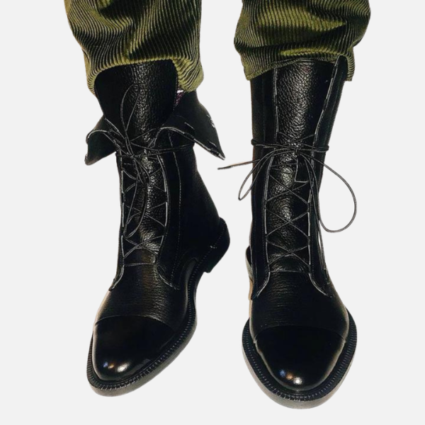 Mette | Elegante Veterschoenen met Blokhak