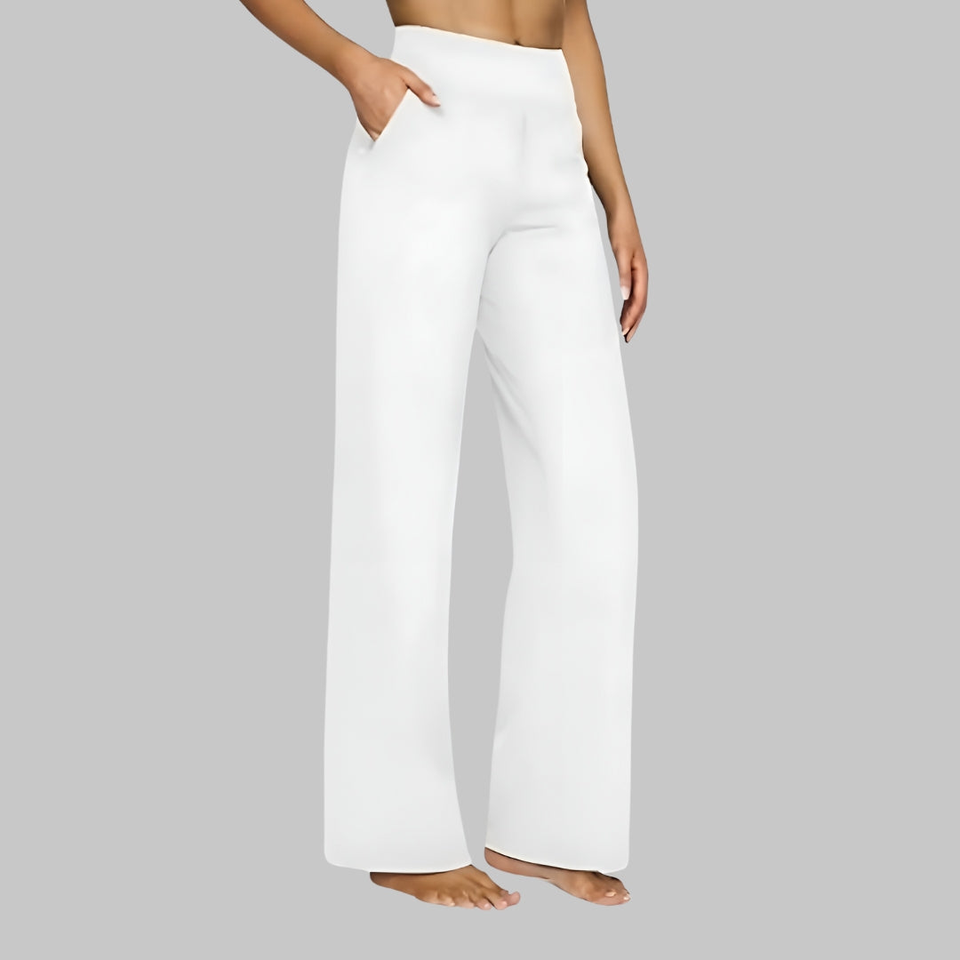 Stijlvolle Vrouwen Broek met Hoge Taille en Zakken