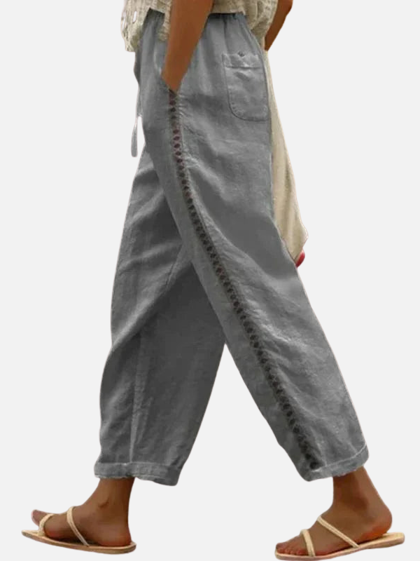 Ademend joggingbroek met koord voor dames