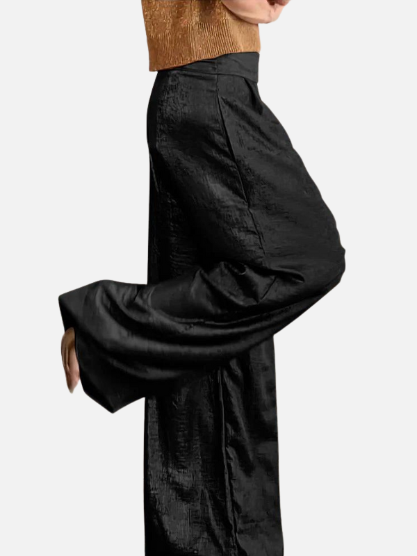 Dames Palazzo Broek met Hoge Taille en Zakken