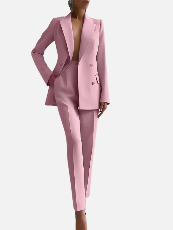 Sophie | Getailleerd Broekpak met Dubbelrij Blazer