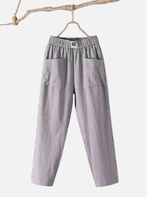 Broek met Elastische Tailleband voor Dames