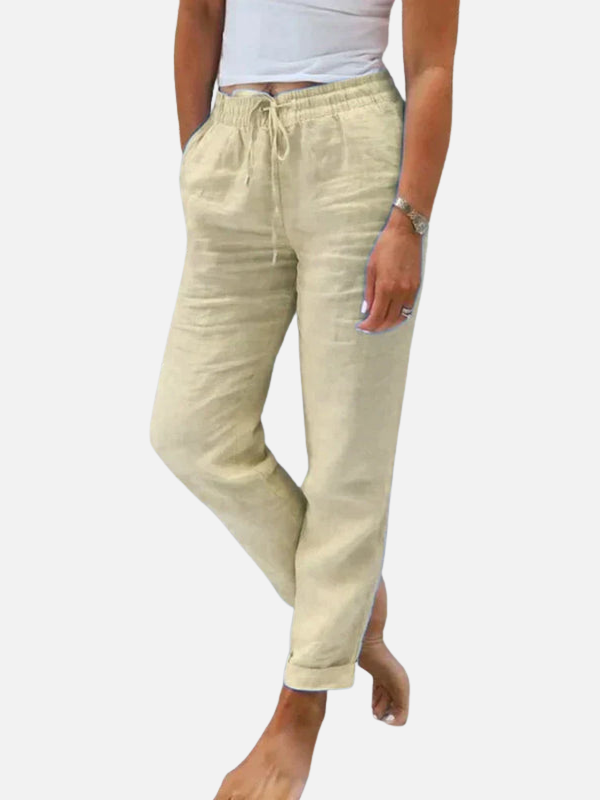 Ademend zomerlinnenbroek voor dames