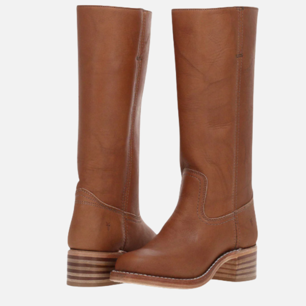 Kirsten | Kniehoog Rijdboots met Blokhak, Dames