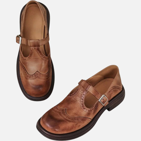 Ida | Mary Jane Brogues met Gesp, Vintage