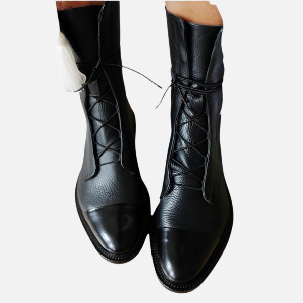 Mette | Elegante Veterschoenen met Blokhak