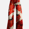 Dames All-Seizoen Baggy Denim Jeans met Prints en Hoge Taille