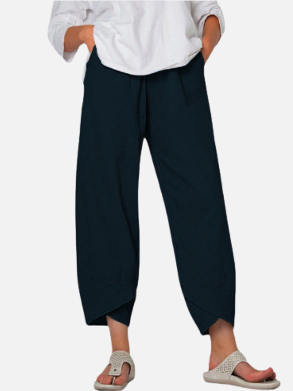 Dames Zomer Broek met Asymmetrische Zoom