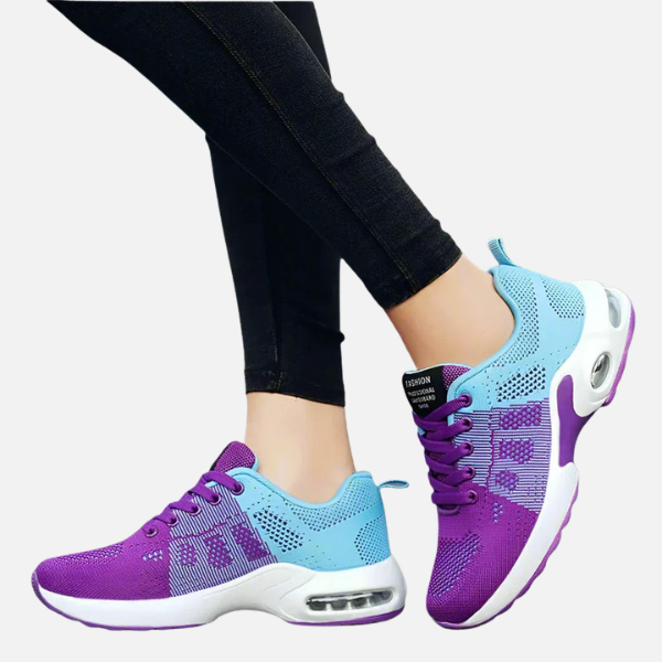 Dames Sportieve Mesh Sneakers met Vetersluiting