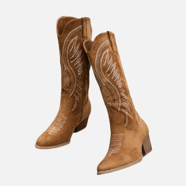 Maria | Geborduurde Kniehoge Cowboylaarzen, Western