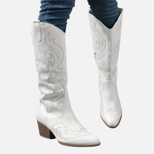 Stijlvolle Hoge Cowboy Dames Laarzen met Hak