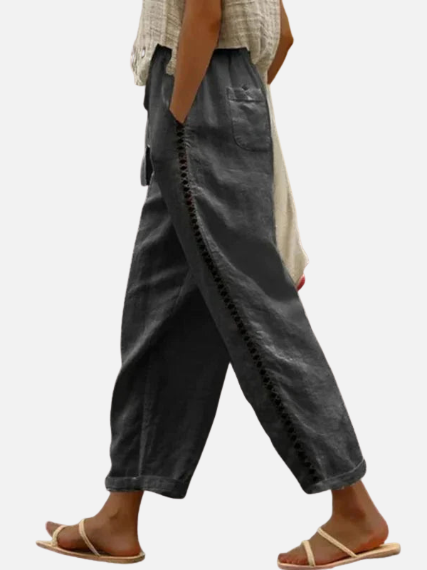 Ademend joggingbroek met koord voor dames