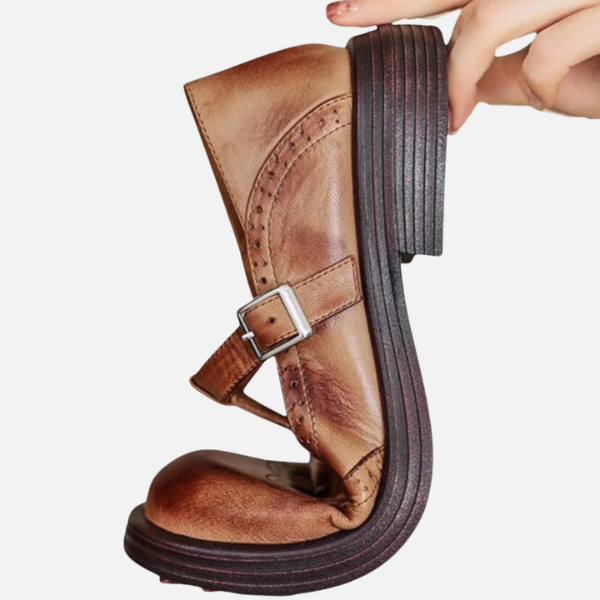 Ida | Mary Jane Brogues met Gesp, Vintage