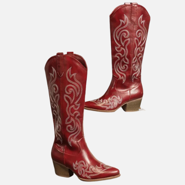 Stijlvolle Hoge Cowboy Dames Laarzen met Hak