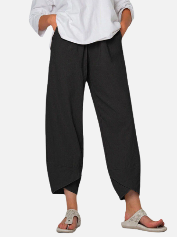 Dames Zomer Broek met Asymmetrische Zoom