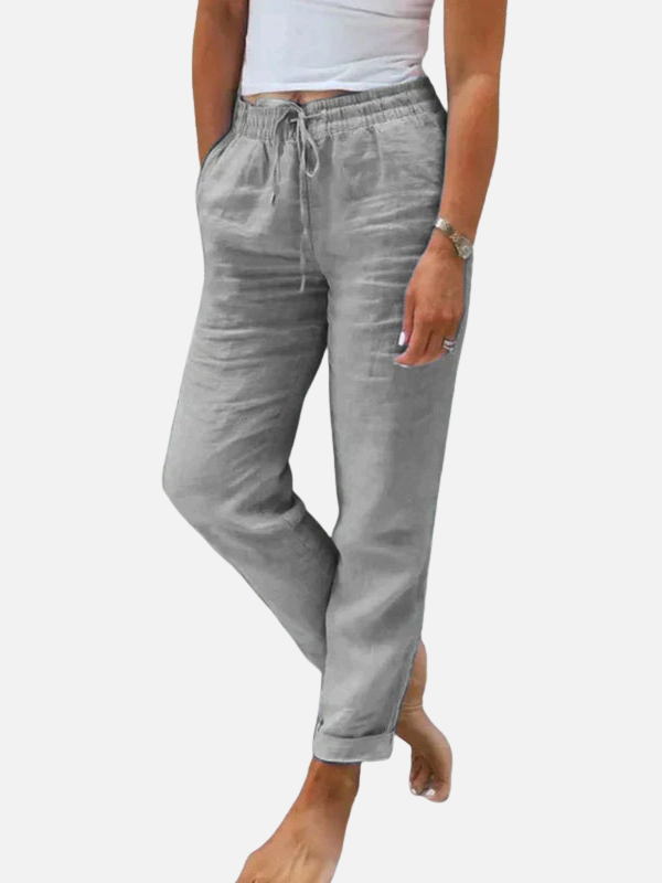 Ademend zomerlinnenbroek voor dames