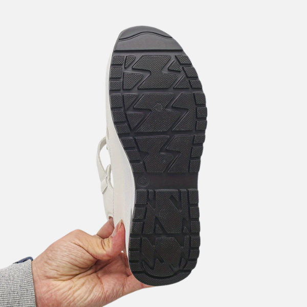 Britt - Sportieve Orthopedische Sandalen Dames met Klittenband en Sleehak