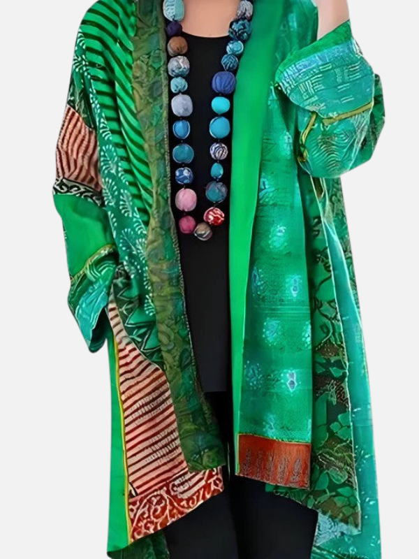 Anouk | Bohemian Kimono Vest, Patchwork