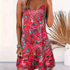 Mouwloze Paisley Minijurk met V-hals voor Dames