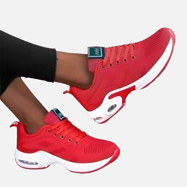 Dames Sportieve Mesh Sneakers met Vetersluiting