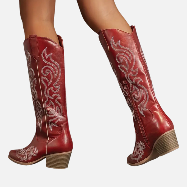Stijlvolle Hoge Cowboy Dames Laarzen met Hak
