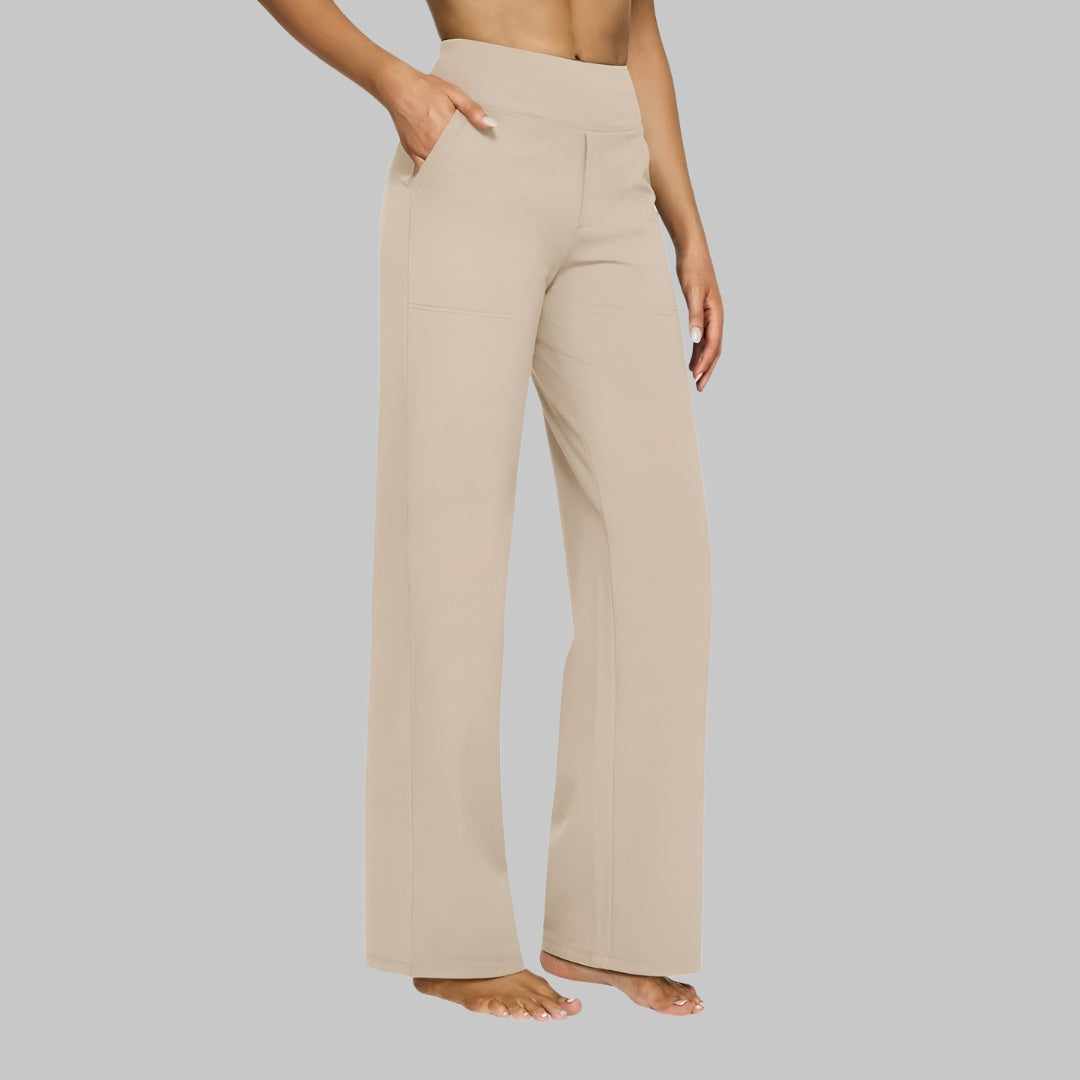 Stijlvolle Vrouwen Broek met Hoge Taille en Zakken