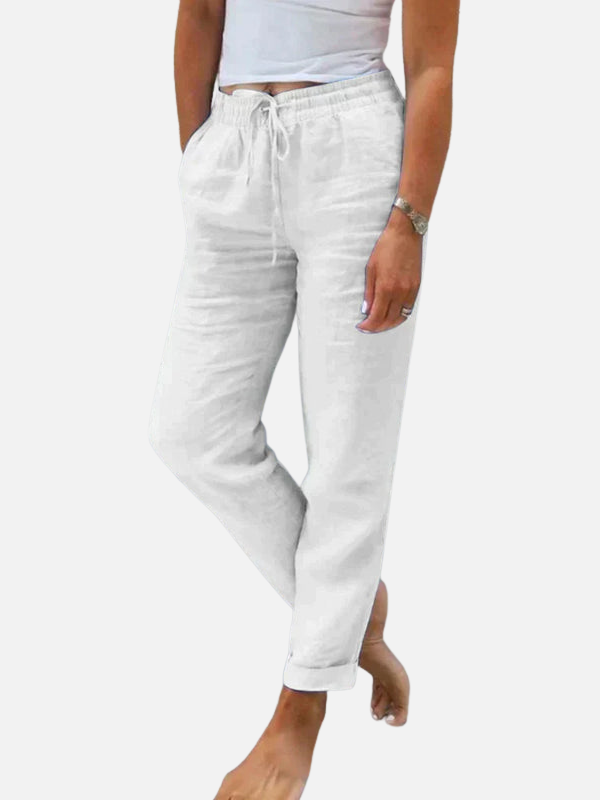 Ademend zomerlinnenbroek voor dames