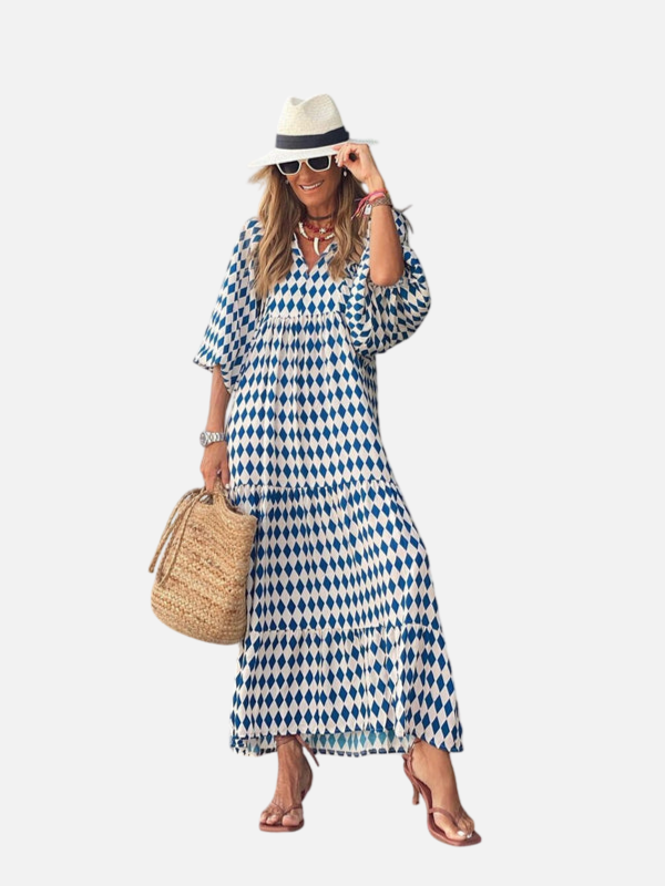 Sara | Gebloemde Boho Maxi-Jurk