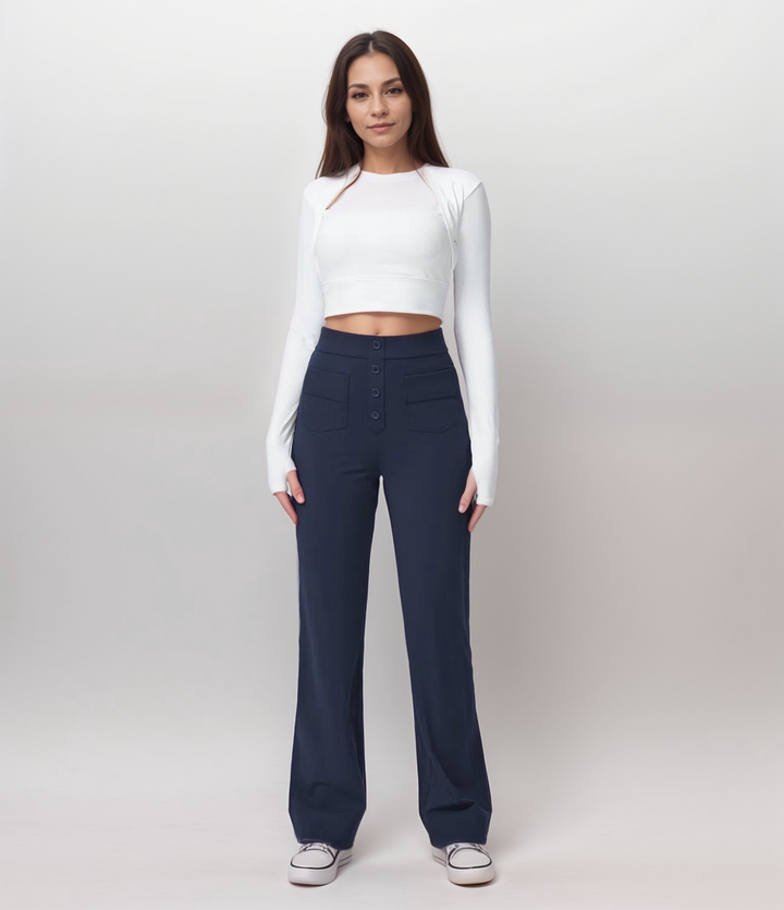 Elsa | Trendy Elastische Hoge Taille Sculpt Broek