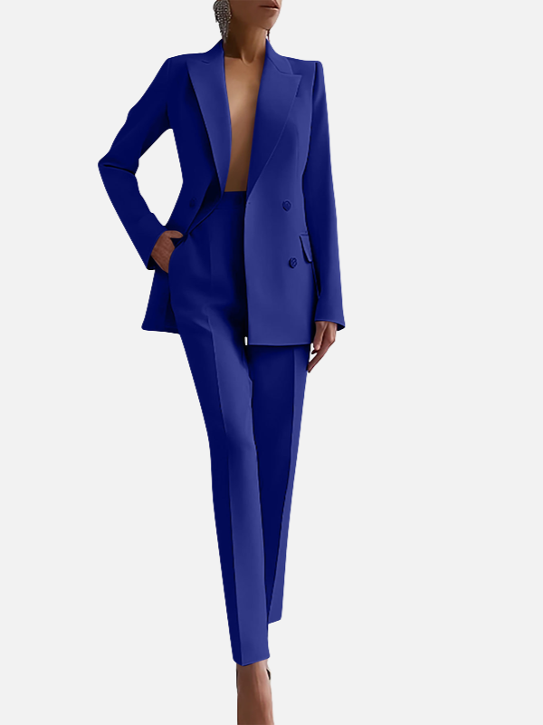 Sophie | Getailleerd Broekpak met Dubbelrij Blazer