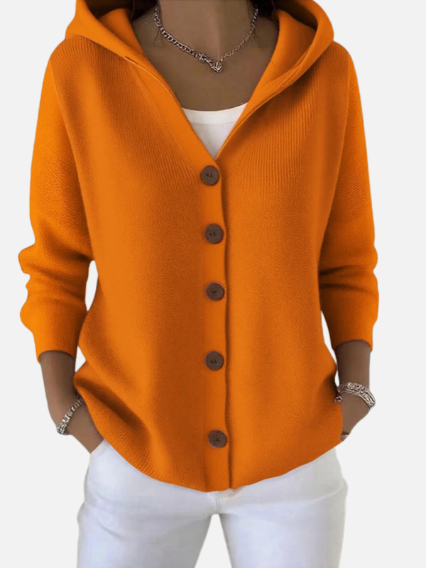 Lisa | Fijngebreid Vest met Capuchon