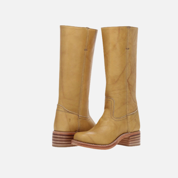 Kirsten | Kniehoog Rijdboots met Blokhak, Dames