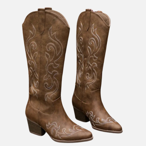 Stijlvolle Hoge Cowboy Dames Laarzen met Hak