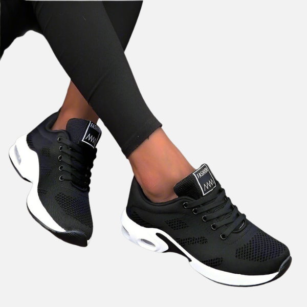 Dames Sportieve Mesh Sneakers met Vetersluiting