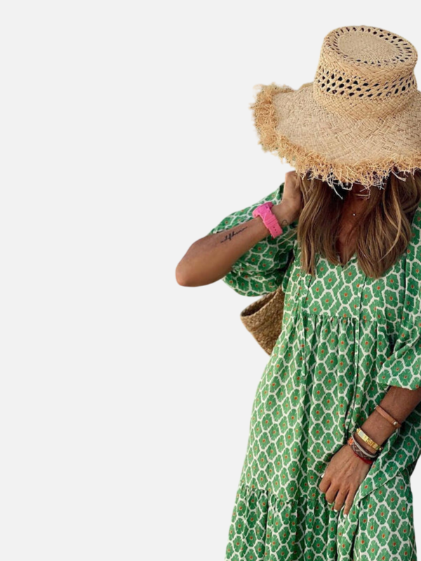Sara | Gebloemde Boho Maxi-Jurk